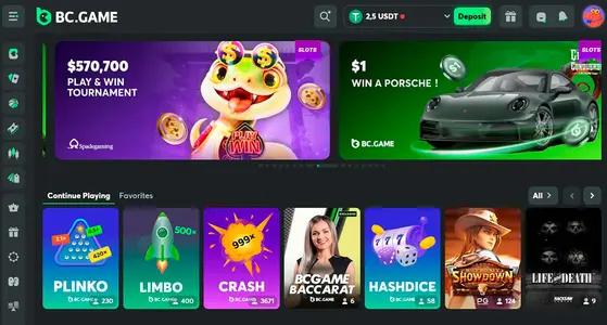 استمتع بتجربة فريدة في BCGame Casino